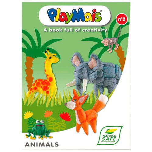 Kreativt legetøj - PlayMais bog nr. 2 - 32 sider Animals