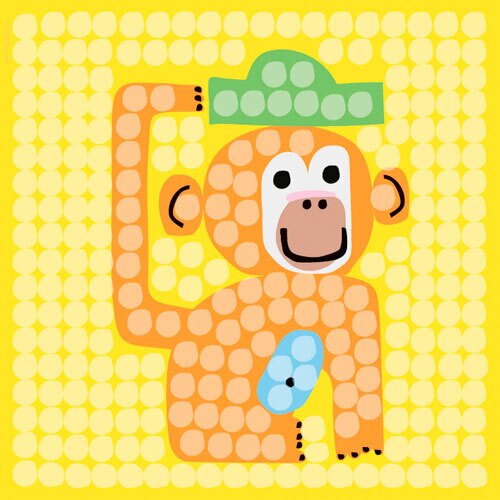 PlayMais mosaik skabeloner - Zoo