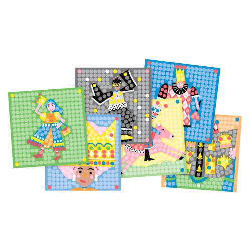 Kreativt legetøj - PlayMais mosaik skabeloner - Prinsesser