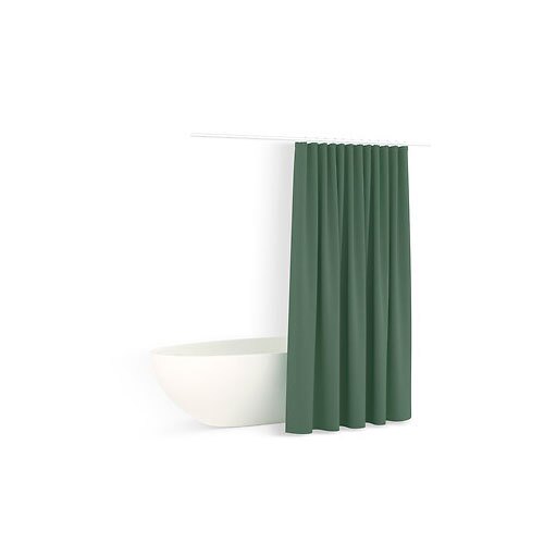 Badeforhæng med ringe - Colors Grøn
