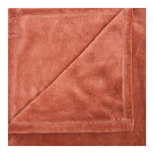 Terracotta plaid - Kiesa 180 x 230 cm.