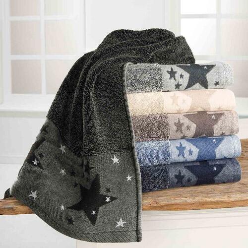 Håndklæder stjerner - Brun
