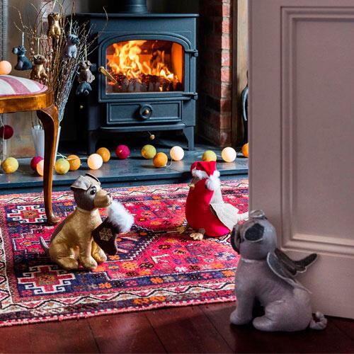Jule dørstopper - Gabriel Christmas Pug