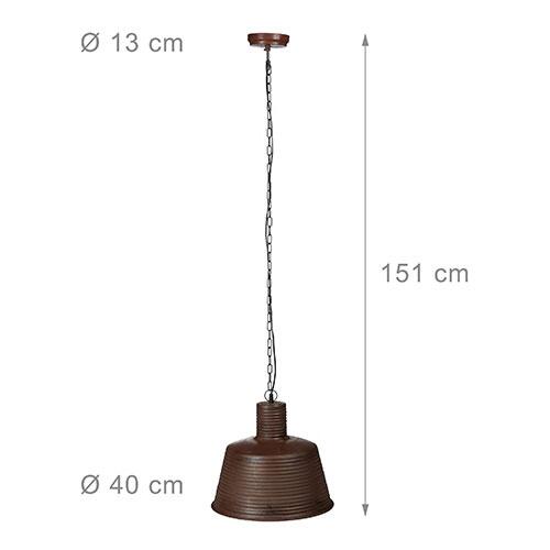 Rust loftlampe 40 cm.