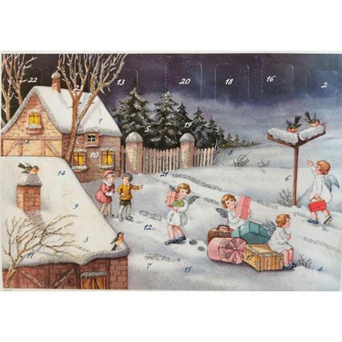 Julekalender A4 - Vinterlandskab