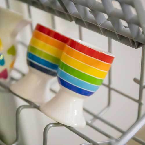 KitchenCraft æggebæger med regnbue