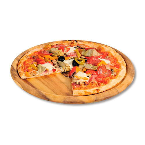 Pizzatallerken i akacietræ - Ø 32 cm.