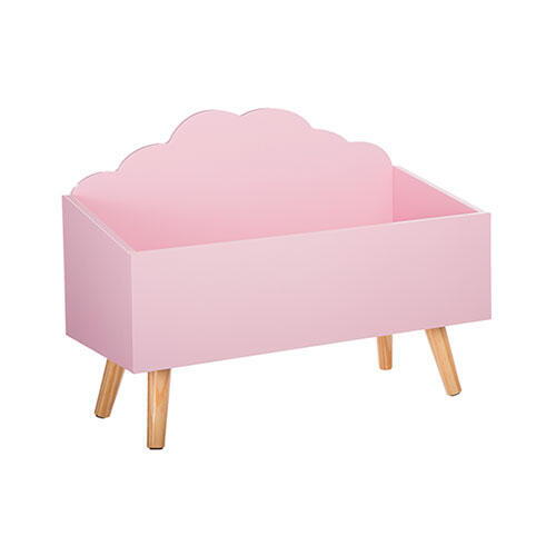 Legetøjskasse Cloud lyserød - 58 x 45 x 28 cm.