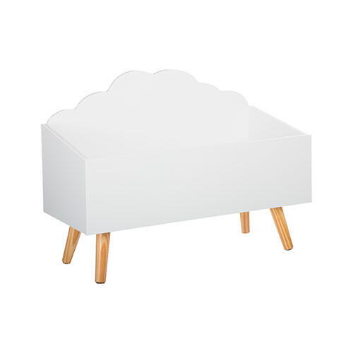 Legetøjskasse Cloud hvid - 58 x 45 x 28 cm.