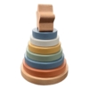 Træ stabeltårn med 6 ringe