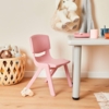 Børnestol i plastik - Alisa rosa
