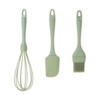 Køkkenredskaber i sæt - 3 dele | Grøn