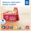 Prinsesse legetøjskasse med låg - 63 L