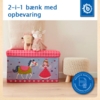 Opbevaringskasse med siddeplads til børneværelset - Prinsesse