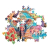 Stort puslespil 500 brikker - Elephant Carnival