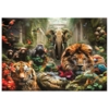 Stort puslespil 1000 brikker - Mystic Jungle