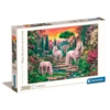 Puslespil 2000 brikker - Have m/ enhjørninger