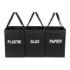 Affaldssortering m/ håndtag - 3 stk.