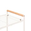 Hylde til køkkenbord dobbelt - Balm hvid 42 cm.