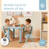 Plastik børnebord Alisa - Blå