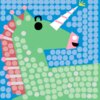 PlayMais mosaik skabeloner - Enhjørninger