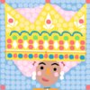 Prinsesse mosaik skabeloner
