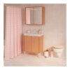 Badeforhæng med motiv - Bloom Rosa