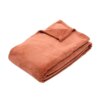 Plaid Kiesa 180 x 230 cm. - Terracotta