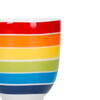 Keramik æggebæger med regnbue