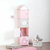 Legetøjskasser i tårn - 139 cm. lyserød