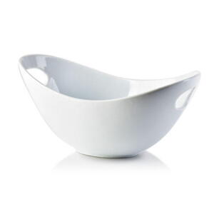 Basic skål i porcelæn - Hvid | 10 x 22 x 12,5 cm.