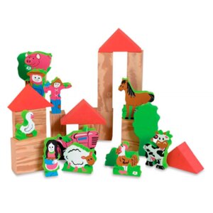 My Soft World byggeklodser i skum - Farm