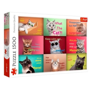 Sjove katte puslespil 1500 brikker