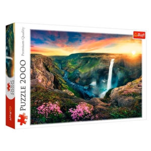 Háifoss Waterfall puslespil 2000 brikker
