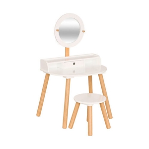 Bella sminkebord m/ stol, spejl og skuffe