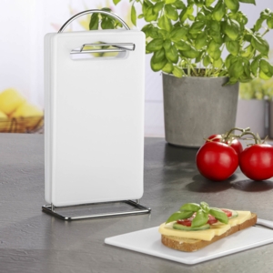 Smørebrætter med stander 7 dele - Plast og stål