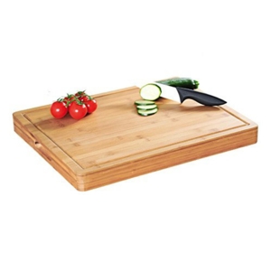 DEMO Bambus prof skærebræt med saftrille - 50 x 40 cm.