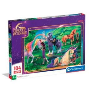 Unicorn Academy Meadow puslespil - 104 brikker