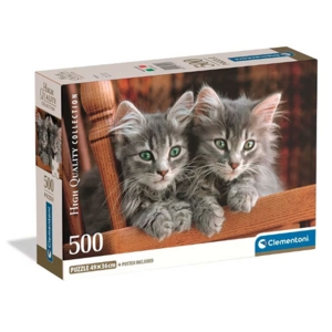 Cozy Cats puslespil 500 brikker + plakat