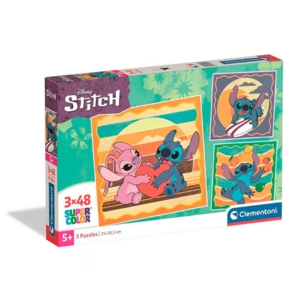 Lilo & Stitch puslespil - 3 x 48 brikker