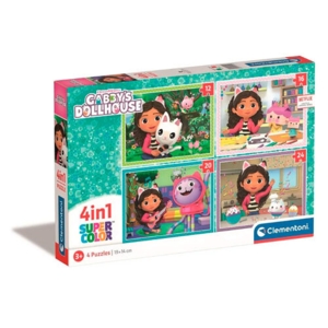4-i-1 puslespil - Gabby's Dukkehus aktiviteter