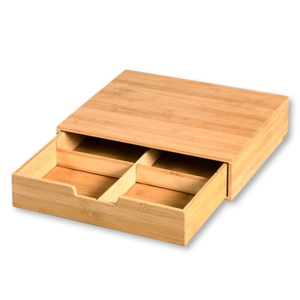 Bambus kapselholder 100% FSC m/ skuffe