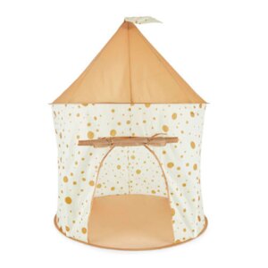 Dots pop up legetelt - Beige Ø 105 cm.