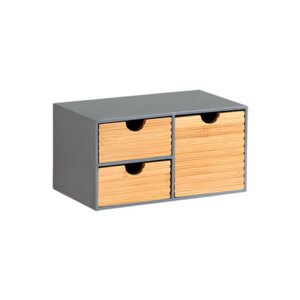 Pure Line organizer - 3 skuffer | 100% FSC - Grå