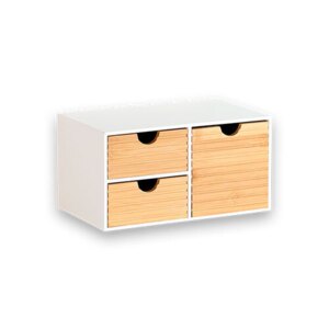 Pure Line organizer - 3 skuffer | 100% FSC - Hvid