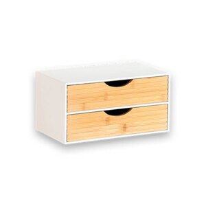 Pure Line organizer - 2 skuffer | 100% FSC - Hvid