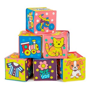 Byggeklodser i plast og skum - 6 stk. | +3 mdr.