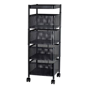 Max universalvogn i metal - 4 drejbare kurve | Sort
