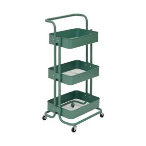 Alex universalvogn i stål - 3 kurve | Grøn