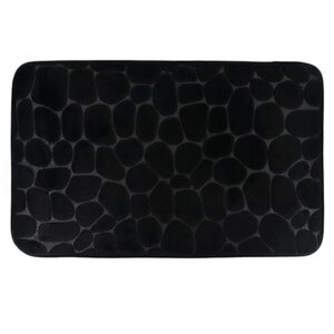 Stones bademåtte - 50 x 80 cm. | Sort